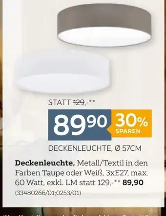 XXXLutz DECKENLEUCHTE Angebot
