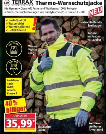 Norma TERRAX Thermo-Warnschutzjacke Angebot