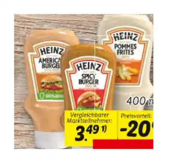 Lidl Heinz Snack Saucen versch. Sorten Lidl 400 Milliliter 1 Flasche Angebot