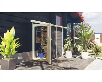Hornbach Gartenhaus Karibu Wörlitz 99 x 182 cm grau Angebot
