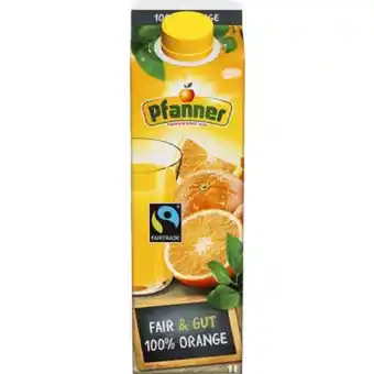 MPreis Pfanner Fairtrade Fruchtsaft verschiedene Sorten MPREIS 1 Liter 1 Packung Angebot
