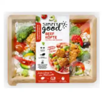Billa simply good Beefköfte und Gemüse BILLA 460 Gramm 1 Packung Angebot
