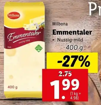 Lidl Emmentaler 400g Angebot