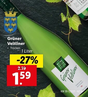 Lidl Grüner Veltliner 1 Liter Angebot