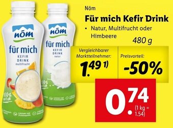 Lidl Für Mich Kefir Drink 480g Angebot