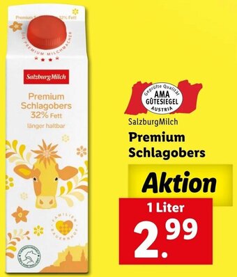 Lidl Premium Schlagobers 1 Liter Angebot