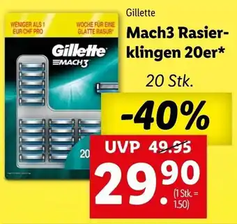 Mach3 Rasier-Klingen 20er