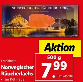 Lidl Norwegischer Räucherlachs 500g Angebot