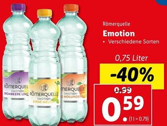 Lidl Römerquelle Emotion 0,75L Angebot