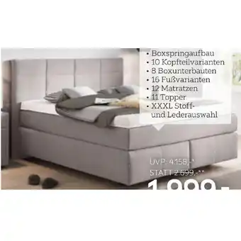 XXXLutz Dieter Knoll Collection Boxspringbett Dream Deluxe 068300654B XXXLutz 1 Set Angebot