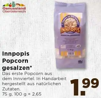 Unimarkt Innpopis Popcorn 75g Angebot