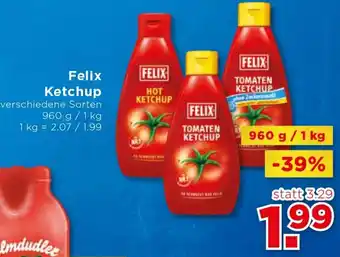 Unimarkt Felix Ketchup 960g / 1 Kg Angebot