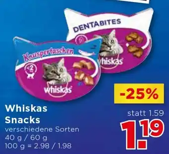 Unimarkt Whiskas Snacks 40 g/60 g Angebot