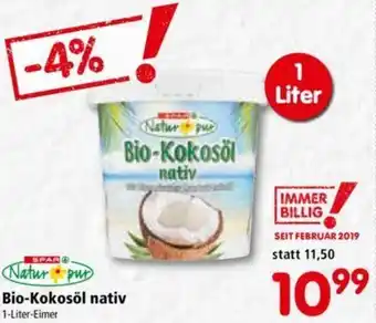 Interspar Bio-Kokosöl Nativ 1 L Angebot