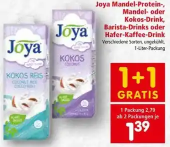 Interspar Joya Mandel-Protein,Mandel -Oder Kokos-Drinks Oder Hafer Kaffee Drink Angebot