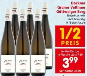 Interspar Dockner Grüner Veltliner Göttweiger Berg Angebot