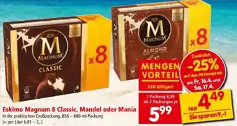 Interspar Eskimo Magnum 8 Classic Mandel Oder Mania Angebot