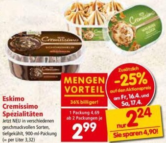 Interspar Eskimo Cremissimo Spezialitäten Angebot