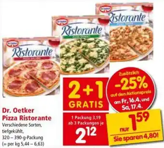 Interspar Dr.Oetker Pizza Ristorante 320-390 g Angebot