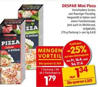 Interspar Despar Mini Pizza 270 g Angebot