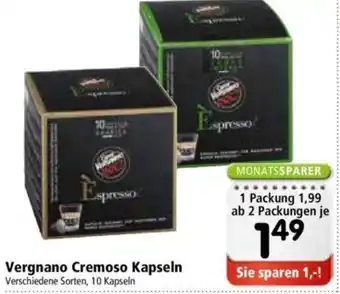 Interspar Vergnano Cremoso kapseln Angebot