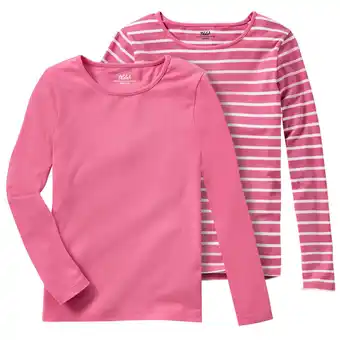 Ernsting's family 2 Mädchen Langarmshirts im Basic-Look Angebot