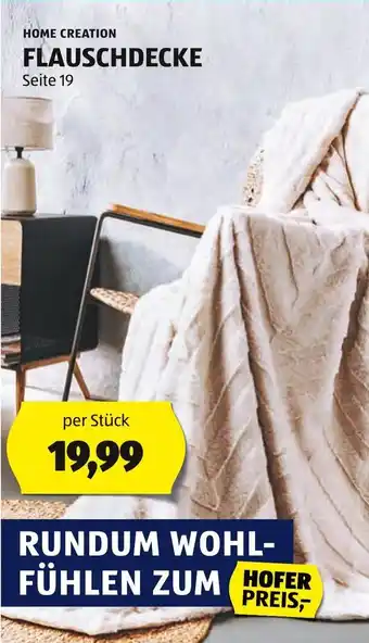 Hofer HOME CREATION FLAUSCHDECKE Angebot