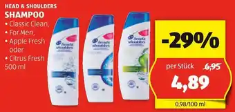 Hofer HEAD & SHOULDERS SHAMPOO Angebot