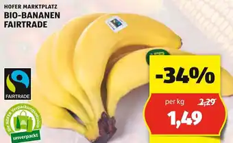 Hofer BIO-BANANEN FAIRTRADE Angebot