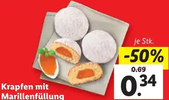 Lidl Krapfen mit Marillenfüllung Angebot