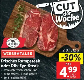 Lidl Frisches Rumpsteak oder Rib-Eye-Steak Angebot