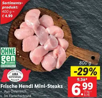 Lidl Frische Hendl Mini-Steaks Angebot