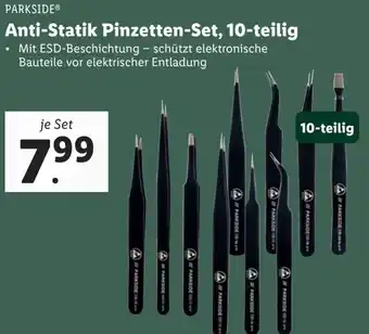 Lidl Anti-Statik Pinzetten-Set, 10-teilig Angebot