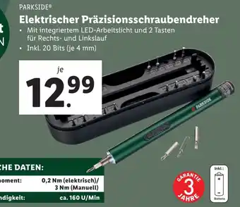 Lidl Elektrischer Präzisionsschraubendreher Angebot