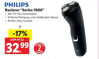 Lidl PHILIPS Rasierer "Series 1000" Angebot