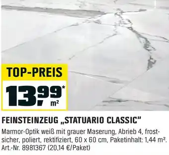 OBI FEINSTEINZEUG STATUARIO CLASSIC Angebot