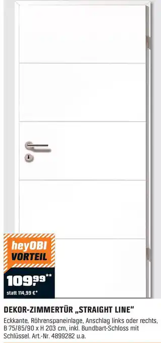 OBI DEKOR-ZIMMERTÜR ,STRAIGHT LINE Angebot