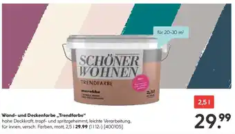 Hellweg Wand- und Deckenfarbe ,,Trendfarbe" 2.5L Angebot