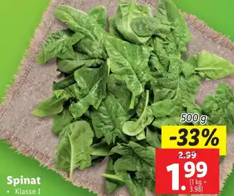 Lidl Spinat Angebot