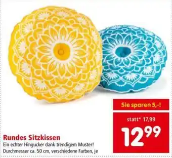 Interspar Rundes Sitzkissen 50 cm Angebot