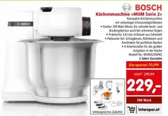 Interspar Bosch Küchenmaschine Angebot
