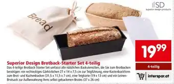 Interspar Superior Design Brotback-Starter Set 4-Teilig Angebot