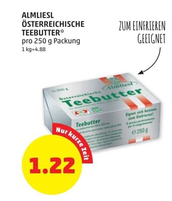PENNY Almliesl Österreichische Teebutter 250 g Angebot