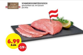 PENNY Schweinsschnitzelfleisch Angebot