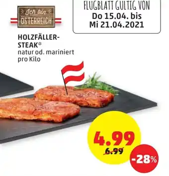 PENNY Holzfaller Steak Angebot