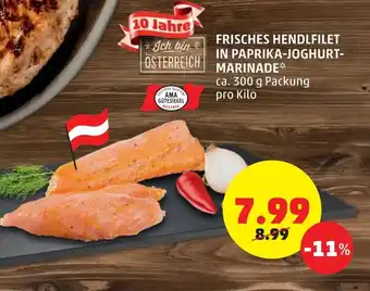 PENNY Frisches Hendlfilet In Paprika-Joghurt-Marinade Angebot