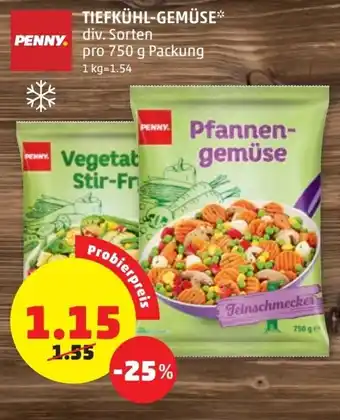 PENNY Penny Tiefkühl-Gemüse 750 g Angebot