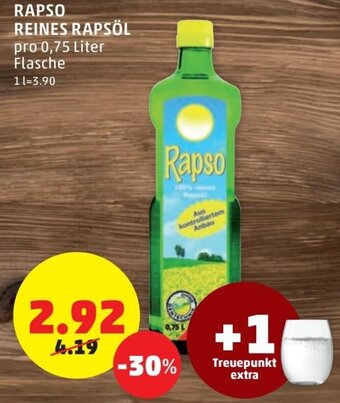 PENNY Rapso Reines Rapsöl 0.75 Liter Angebot