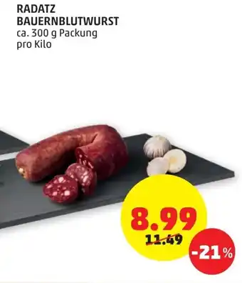 PENNY Radatz Bauernblutwurst 300 g Angebot