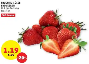 PENNY Fruchtig-Süsse Erdbeeren 500 g Angebot